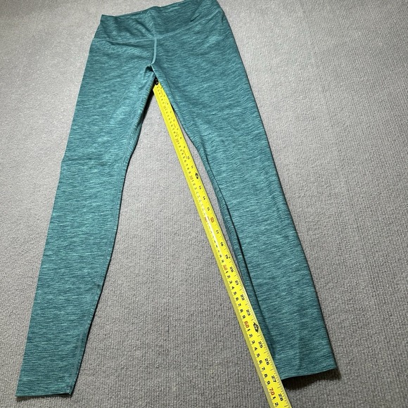 Nike Legging‎ Pants Women Medium Dri Fit Teal Solid Athletic Ankle Pull On - Picture 7 of 8